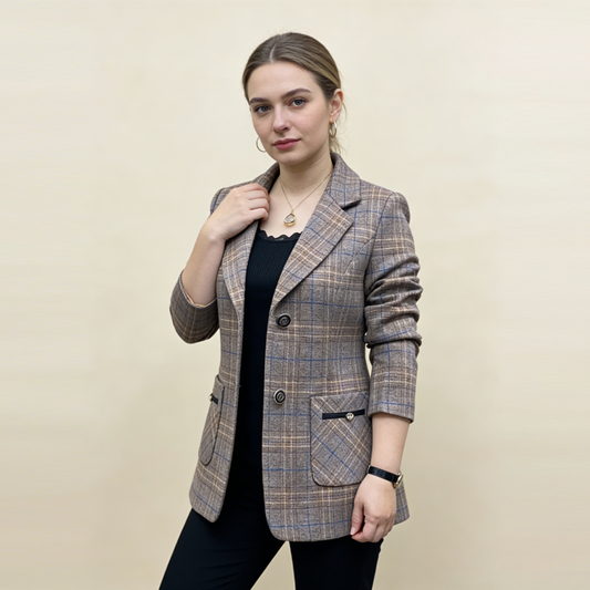 ✨🧥【M-4XL】2026 Nowa jesienno-zimowa damska marynarka garniturowa z wyciętymi klapami