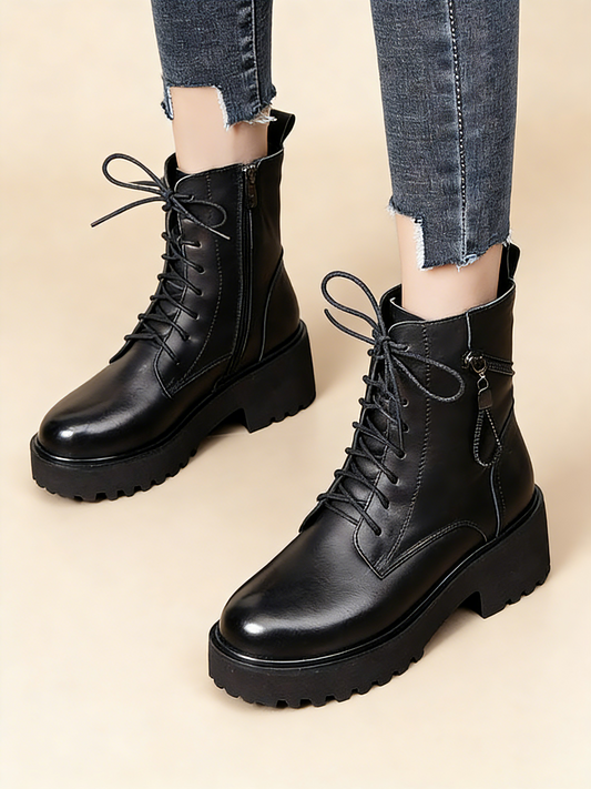 😍30% zniżki! 【Rozmiary 35-40】Ciepłe, antypoślizgowe buty Martin o grubej podeszwie z podszewką z polaru zapewniającą dodatkowe ciepło.