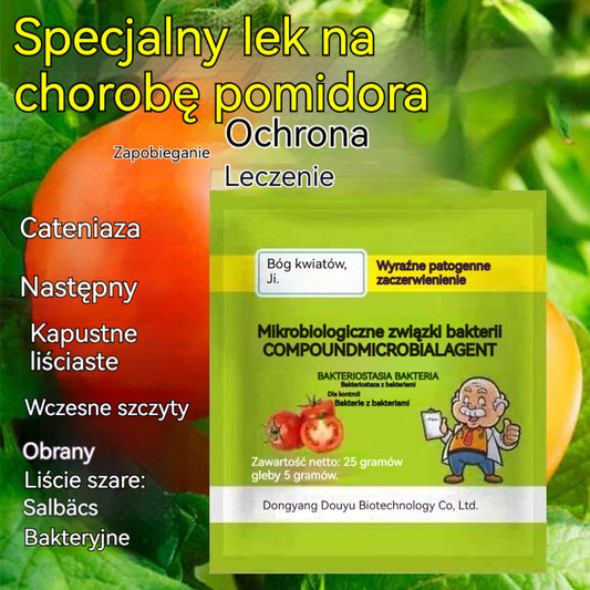🍅🌿【4 paczek】Dolistny nawóz mikrobiologiczny do pomidorów – skuteczny na choroby liści i korzeni