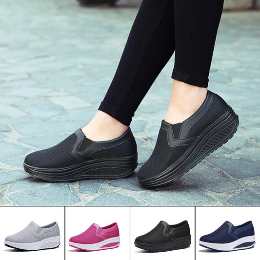 🔥【35-42】Damskie buty na co dzień z grubej podeszwy z siatki