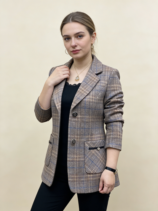 ✨🧥【M-4XL】2026 Nowa jesienno-zimowa damska marynarka garniturowa z wyciętymi klapami