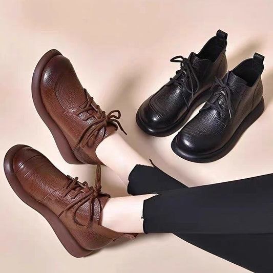 👢😍30% zniżki!【35-40】Damskie, wodoodporne, skórzane buty - z wygodną podeszwą, dostępne w wersji z podszewką i bez podszewki