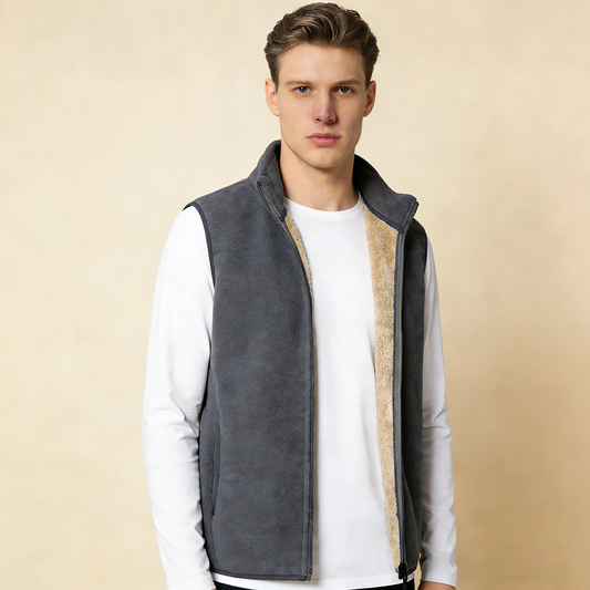 😍30% zniżki!【M-8XL】Nowa męska kamizelka na jesień i zimę, plus kaszmir, ciepła kamizelka, duży rozmiar