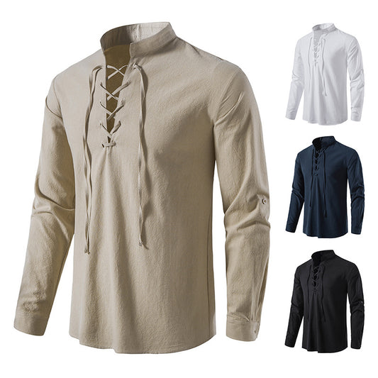 【Promocja 45% OFF】【S-3XL】Męska i oddychająca koszula z bawełny i lnu