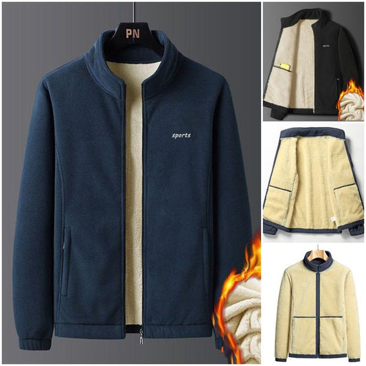 ⛄【M-5XL】Nowa męska gruba aksamitna kurtka jagnięca na jesień i zimę