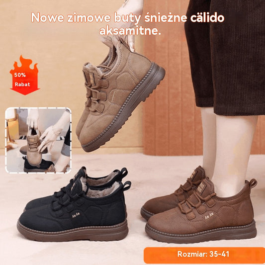 🔥😍30% zniżki!【35-41】Nowe ciepłe i grube śniegowce z polaru dla kobiet