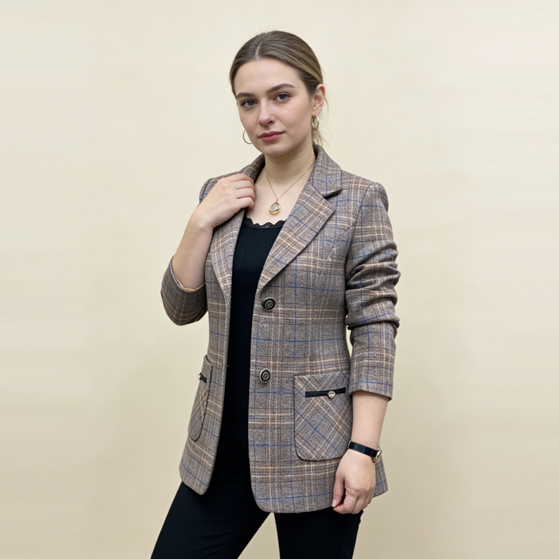 ✨🧥【M-4XL】2026 Nowa jesienno-zimowa damska marynarka garniturowa z wyciętymi klapami