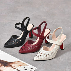 💥【35-41】🔥 Wygodne monochromatyczne szpilki z noskiem w szpic