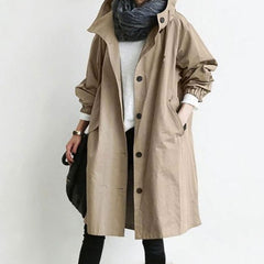 🥼【S-5XL】Nowa jesienna, długa, plus-size, swobodna wiatrówka damska, codzienna moda