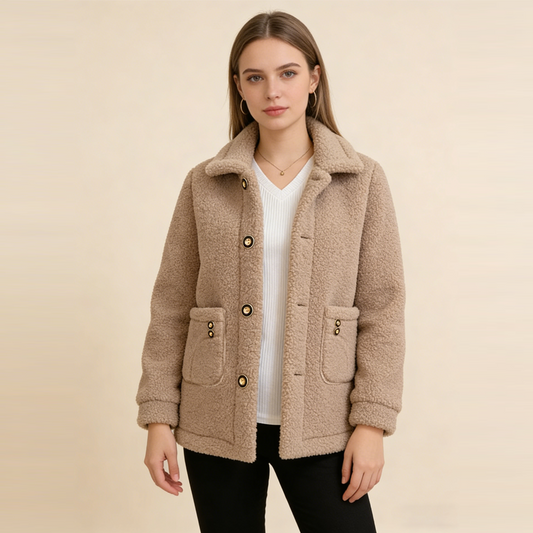 🔥💥🔥☃️【M-3XL】Ciepły płaszcz damski 2026, nowy modny, aksamitny, gruba imitacja wełny jagnięcej