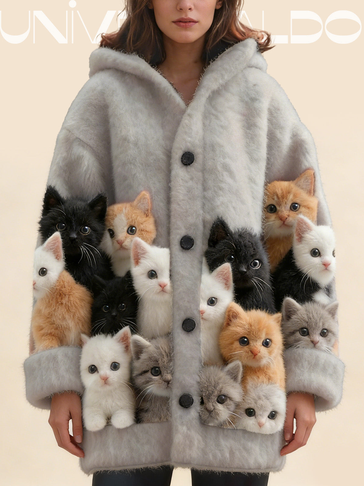 🐱【S-5XL】Ten dzianinowy, pluszowy płaszczyk dla kota jest ciepły, stylowy i uniwersalny.