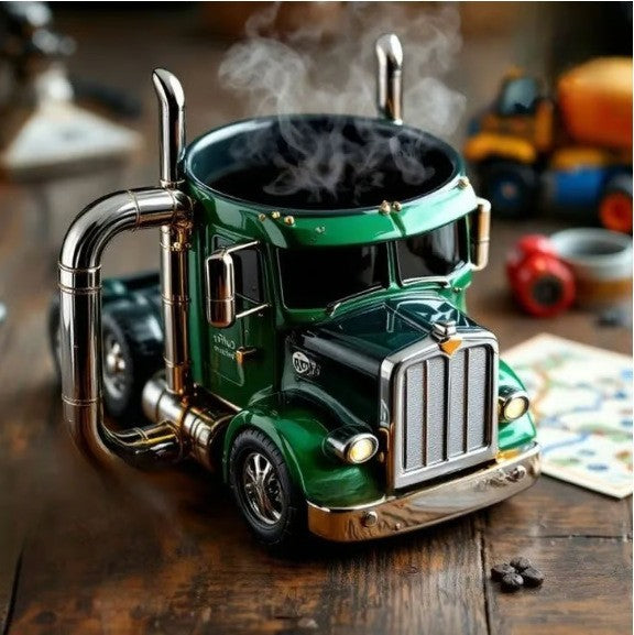 🚛【😍30% zniżki!】Ręcznie robiony kubek do kawy w kształcie ciężarówki