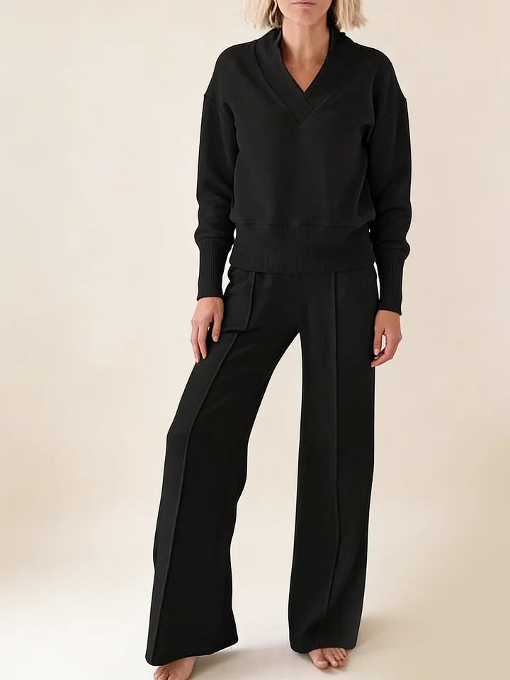 🥰【M-5XL】Komplet garniturowy damski 2026 | Dwuczęściowy komplet z dzianiny z długim rękawem✨