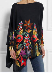 😍【S-5XL】2026 nowe jesienne i zimowe damskie luźne topy z nadrukiem retro