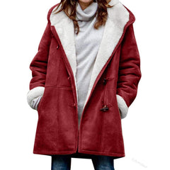 🥼🐏💖😍30% zniżki!【S-5XL】2026 Nowa modna i ciepła damska kurtka zamszowa z wełnianą podszewką, codzienna zimowa odzież wierzchnia