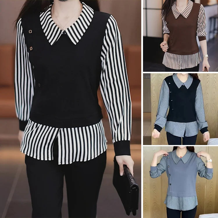 【M-4XL】Luźna i stylowa koszula dwuczęściowa