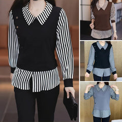 【M-4XL】Luźna i stylowa koszula dwuczęściowa