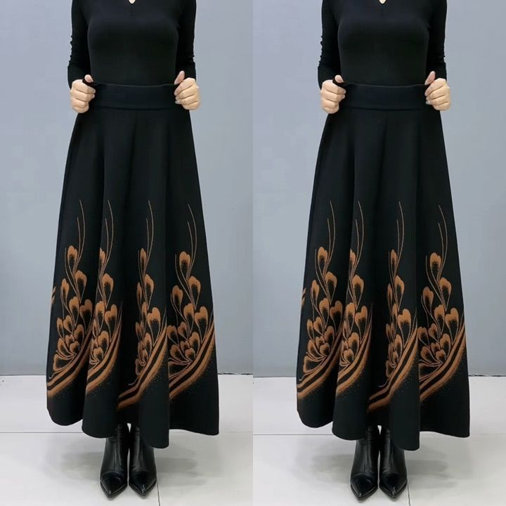 👗🎀【S-3XL】--🔥1 za 109 zł，Spódnica wełniana damska na jesień i zimę