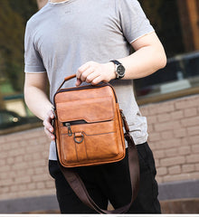 😍30% zniżki!👜 Męska torebka ze skóry bydlęcej na co dzień