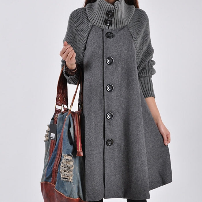 👗[50% zniżki🔥🔥]【M-5XL】Nowy, swobodny, średniej długości wełniany płaszcz