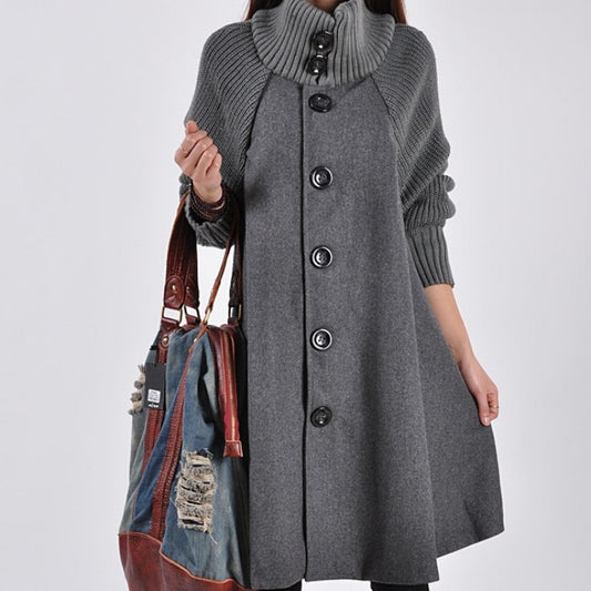 👗[50% zniżki🔥🔥]【M-5XL】Nowy, swobodny, średniej długości wełniany płaszcz