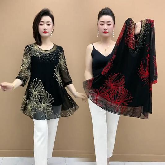 ✨😍30% zniżki! 【S-5XL】2026 Nowa koronkowa koszulka z krótkim rękawem