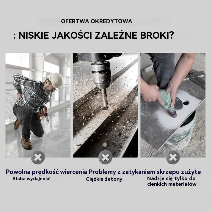 🔥Gorąca oferta 🔥 【4+5+6+8+10+12mm】🔥Zestaw 6-ostrzowych wierteł mimośrodowych o wysokiej wytrzymałości