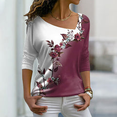 😍30% zniżki!【S-2XL】Nowa damska koszulka z nadrukiem na wiosnę, wykonana z bawełny, wygodna i przewiewna, odpowiednia do noszenia ze spódnicami lub spodniami.