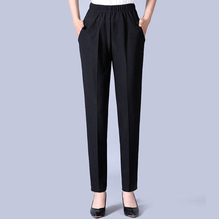 😍30% zniżki! 【Zalecana waga (45-82 kg)】Spodnie casualowe w nowym stylu z 2026 r. dla osób w średnim i starszym wieku, z podszewką z polaru i pogrubionym materiałem, zapewniające ciepło zimą