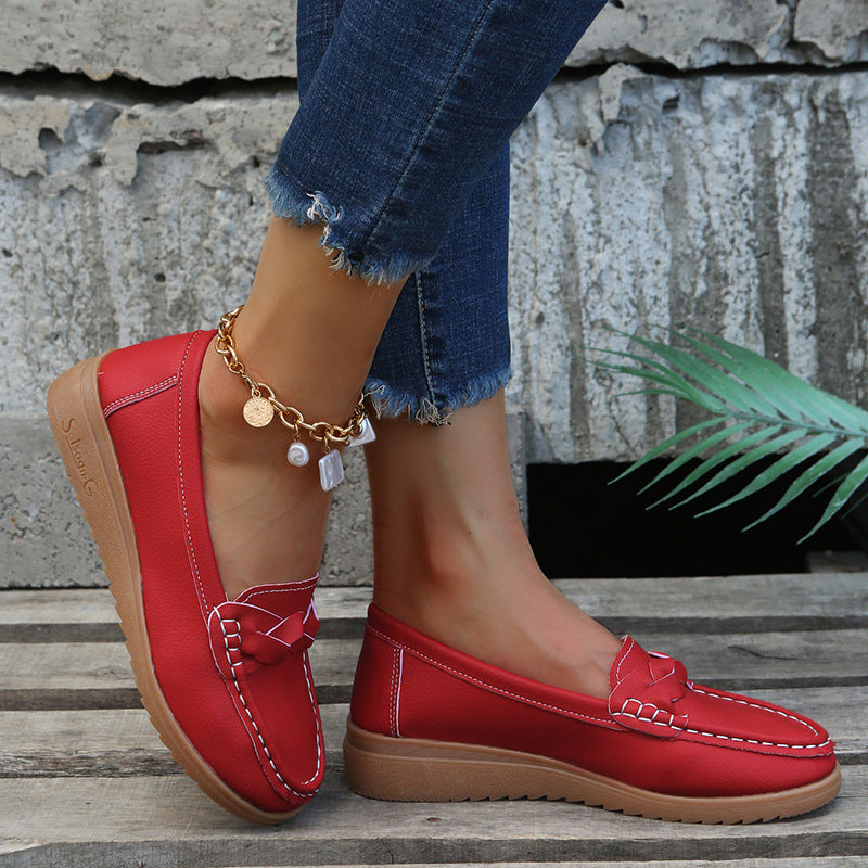🔥✨【Wygodne buty damskie】【35-43】Modne, oddychające, miękkie skórzane buty damskie