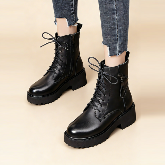 😍30% zniżki! 【Rozmiary 35-40】Ciepłe, antypoślizgowe buty Martin o grubej podeszwie z podszewką z polaru zapewniającą dodatkowe ciepło.