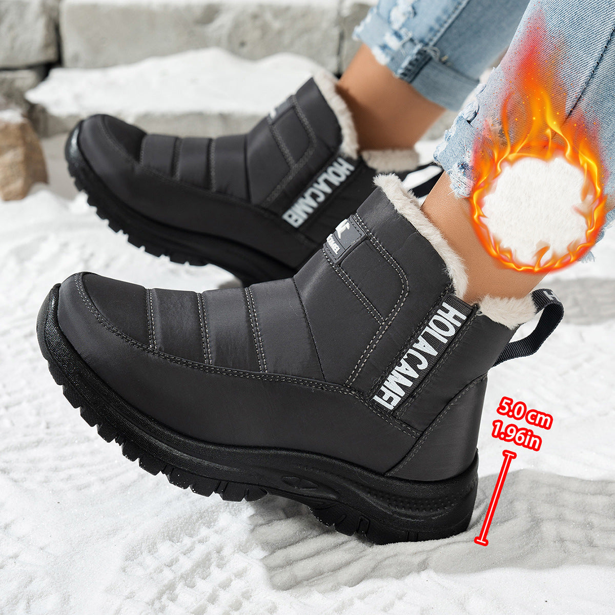 Buty zimowe damskie😍30% zniżki!🔥【36-43】Wodoodporne i ciepłe aksamitne buty śnieżne