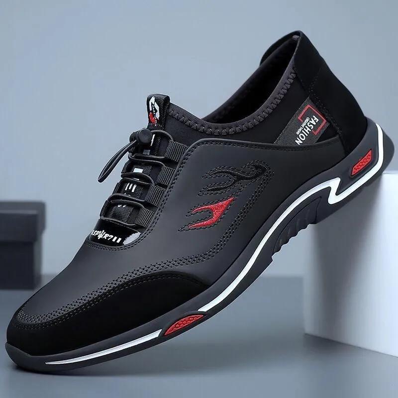 👞Trampki męskie, 【39-44】✅ antyzapachowe ✅ miękka skórzana podeszwa ✅ modne i uniwersalne