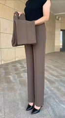 🔥😍30% zniżki!🔥【M-4XL】👖🎁2026 Nowe, wysokiej jakości spodnie casualowe z prostymi nogawkami, dopasowane spodnie z wysokim stanem, wygodne w noszeniu