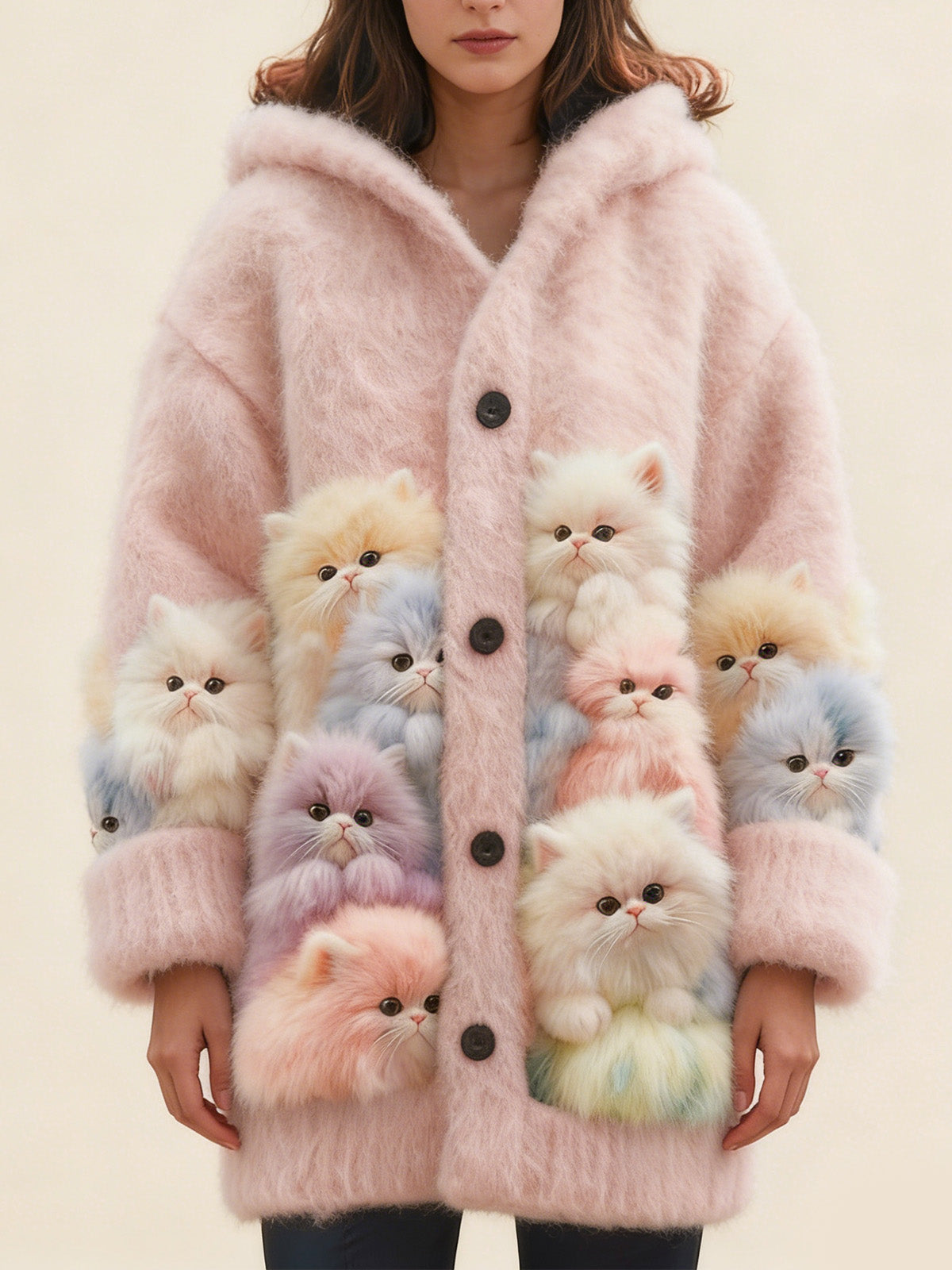 🐱【S-5XL】Ten dzianinowy, pluszowy płaszczyk dla kota jest ciepły, stylowy i uniwersalny.