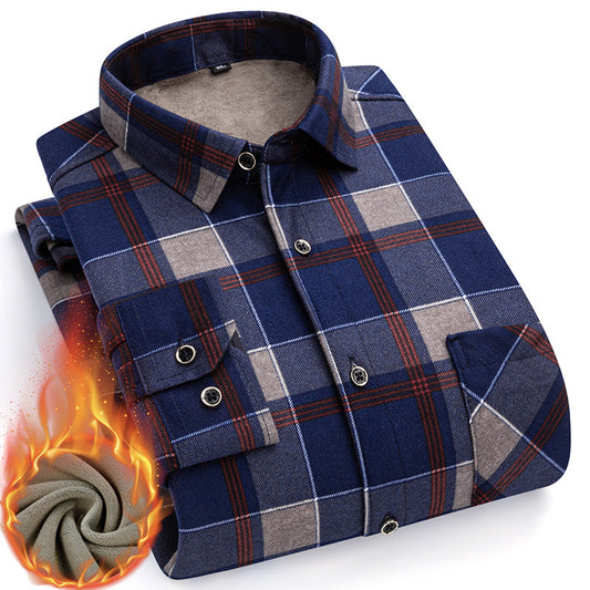 🔥👔【L-5XL】Nowa jesienno-zimowa męska dwustronna aksamitna koszula termiczna jest modna i uniwersalna