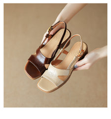💕👡【Specjalne oferty letnie✨】【35-40】2026 Letnie nowe modne eleganckie sandały damskie z kwadratowym noskiem