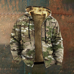 🧥✨【S-5XL】🔥⛄Nowa męska bluza z kapturem i zamkiem błyskawicznym w stylu retro, druk cyfrowy 3D