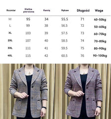✨🧥【M-4XL】2026 Nowa jesienno-zimowa damska marynarka garniturowa z wyciętymi klapami