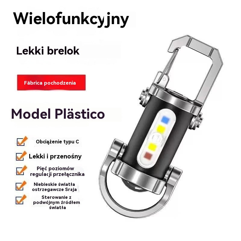 【Kup 1, odbierz 1 za darmo】🔥Wspaniała oferta🔥Mini latarka wodoodporna ultrajasna 1200 lm z kluczykiem