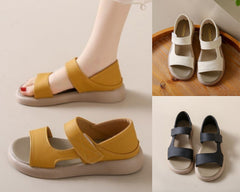 50% zniżki – 👡【35-43】Letnie retro sandały z miękkiej skóry, wygodne z miękką podeszwą