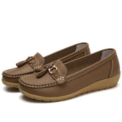 Wygodne buty damskie🔥【Rozmiary 35-44】Nowe, oddychające i wygodne damskie buty z miękkiej skóry z miękką podeszwą，wygodne i modne na co dzień