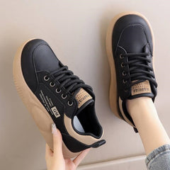 [Rozmiary 35-40] Stylowe, codzienne buty na platformie, miękka i wygodna podeszwa, nie powodują zmęczenia stóp podczas chodzenia.