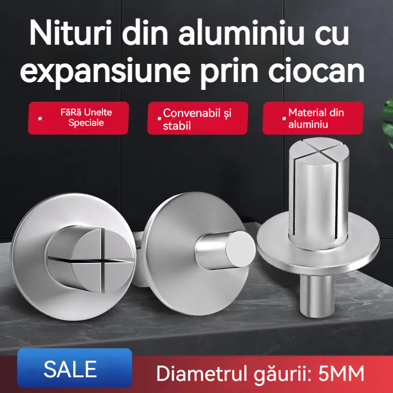 【500 SZT.】🔧 Nity aluminiowe z rozprężaniem młotkowym – szybkie i bezpieczne mocowanie bez wysiłku!🔩
