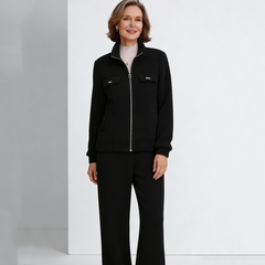 🔴💥Damski, swobodny komplet z aksamitu (M-4XL), stylowy i prosty design (marynarka + spodnie)