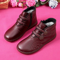 🔥🔥👢【49% OFF！！！】35-40，Buty damskie ze skóry naturalnej, z antypoślizgową podeszwą, odpowiednie na jesień i zimę, ręcznie wykonane we Włoszech.