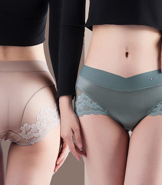 【1 комплект от 4 броя】🔥 Секси безшевни дантелени бикини, удобни и издръжливи
