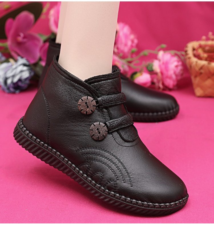 🔥🔥👢【49% OFF！！！】35-40，Buty damskie ze skóry naturalnej, z antypoślizgową podeszwą, odpowiednie na jesień i zimę, ręcznie wykonane we Włoszech.