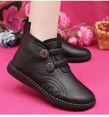 🔥🔥👢【49% OFF！！！】35-40，Buty damskie ze skóry naturalnej, z antypoślizgową podeszwą, odpowiednie na jesień i zimę, ręcznie wykonane we Włoszech.