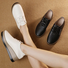 🔥😍30% zniżki!【35-42】2026 Nowy styl, damskie skórzane buty na platformie